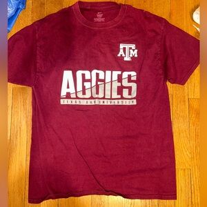 maroon texas a&m aggies t-shirt